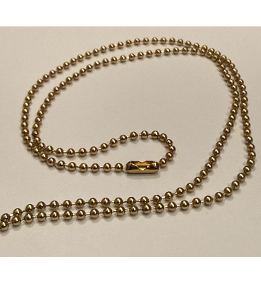 Kette für Erkennungsmarke, vergoldet