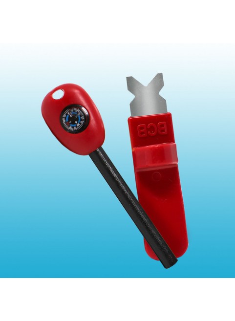 Magnesium Feuerstarter mit Kompass