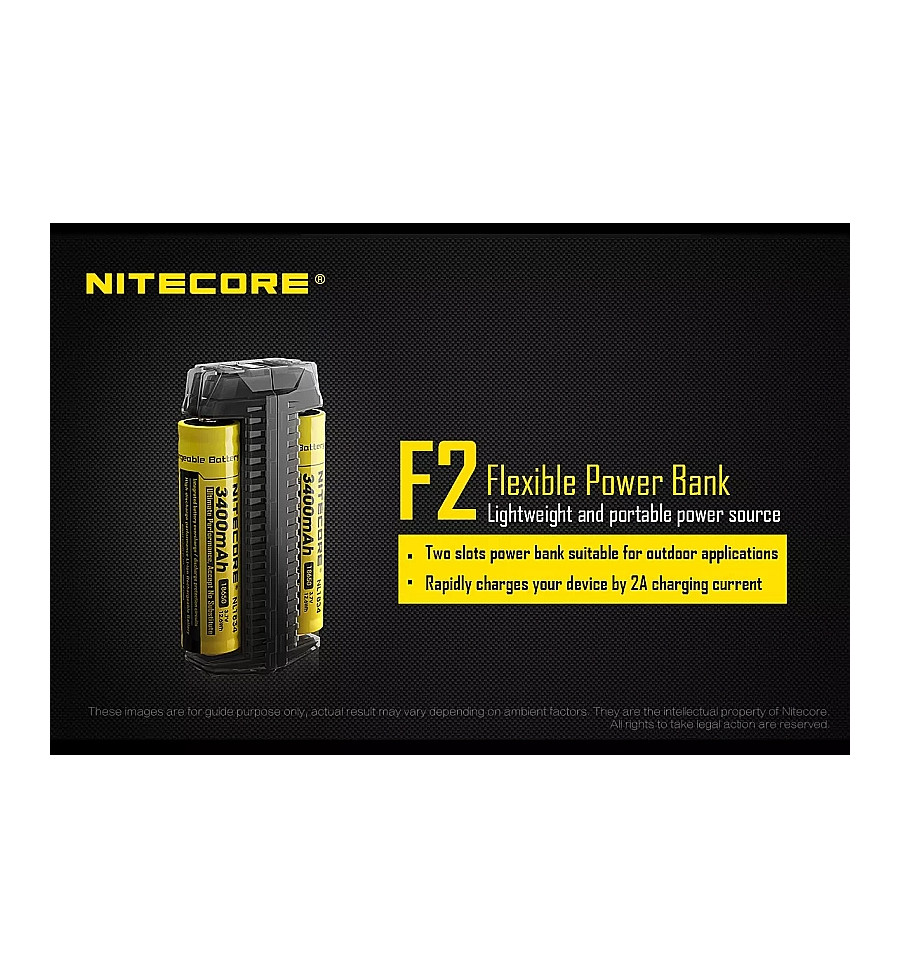 Nitecore F2 Battery Charger + Power Bank