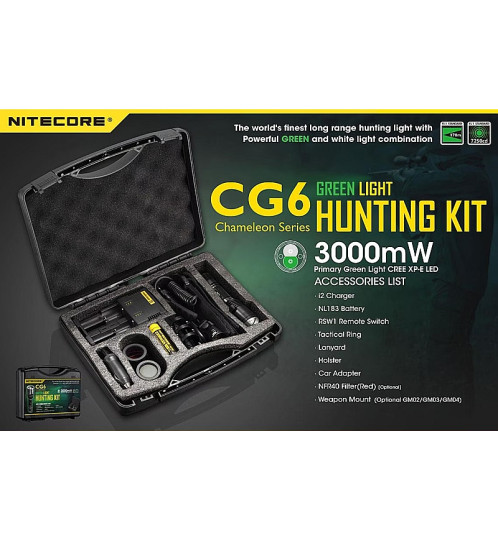 Nitecore CG6 Green Light Hunting Kit